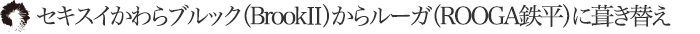 セキスイかわらブルック（BrookⅡ）からルーガ（ROOGA鉄平）に葺き替え
